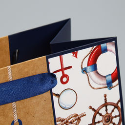 Цена за 2 шт. Пакет подарочный ламинированный, упаковка, Лучшему, MS 18?23?8 см