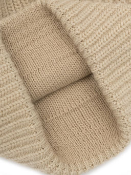 Шапка жен. анг+шерсть+нейл ZZ-BR55508 beige