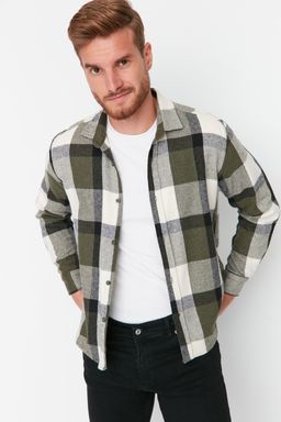 TRENDYOL MAN Lacivert Regular Fit K?sl?k Oduncu Kareli Gomlek TMNAW21GO0730 - Trendyolmilla фото 15