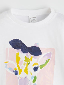 K?z ?ocuk Z?rafa Bask?l? Ti??rt ve Tayt