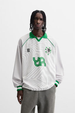 RETRO FOOTBALL POLO SHIRT - Zara фото 2