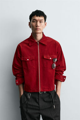 BOXY FIT CORDUROY OVERSHIRT - Zara фото 2