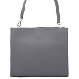 TH9320 dark grey, женская кожаная сумка "Тоут" Barcelo Biagi