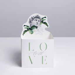 Цена за 2 шт. Коробки для мини букетов «DAVID», 12 × 20 × 10 см