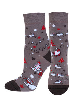 Цена за 2 пары. Носки новогодние КОРА