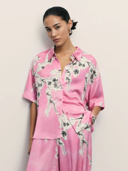 Блузка из вискозы с цветочным принтом / Zarina