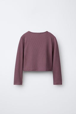 CAMISETA CRUZADA CANAL? BALLET / P?rpura - Zara фото 5