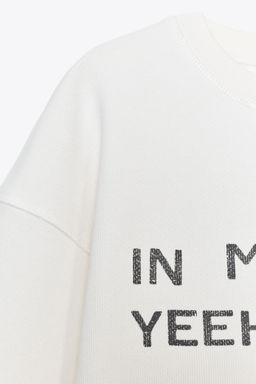 SLOGAN CROP SWEATSHIRT - Zara фото 16