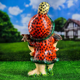 Садовая фигура из полистоуна «Девочка-клубничка», 55×25×30 см