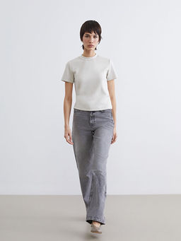 Straight Fit Kad?n Jean Pantolon