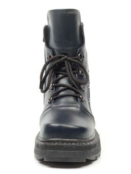 04-926-LACI DARK BLUE Ботинки зимние женские (натуральная кожа, натуральный мех) - Фабричный китай фото 10