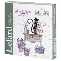 НАБОР ТАРЕЛОК ЗАКУСОЧНЫХ LEFARD ЛАВАНДОВЫЕ КОТЫ 2 ШТ. 20,5*2 СМ (КОР=18НАБ.)  фото 4