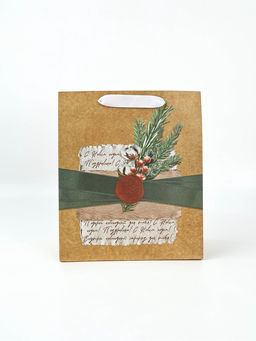 Набор пакетов крафтовых «Новогоднее поздравление»