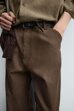 WASHED STRAIGHT-LEG TROUSERS - Zara фото 6