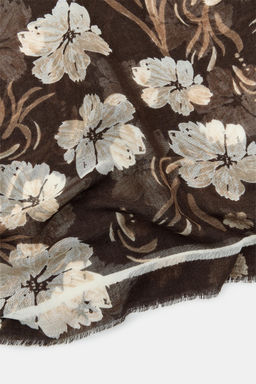 FLORAL PRINT SCARF - Zara фото 6