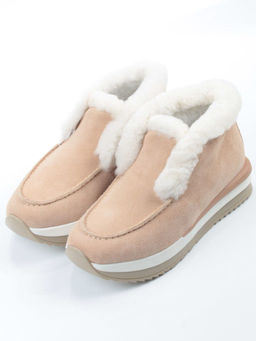 04-5521-2 APRICOTS Ботинки зимние женские (натуральная кожа, 100% шерсть)