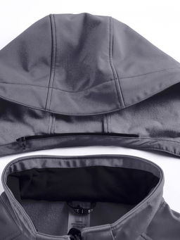 Парка спортивная женская с капюшоном softshell темно-серого цвета 9568TC - Mtforce фото 25