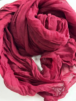 Палантин 180*85см однотонный 33-0001 бордовый