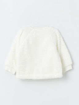 Bisiklet Yaka Uzun Kollu Nak??l? Pel?? Erkek Bebek Sweatshirt ve E?ofman Alt? - Waikiki фото 3