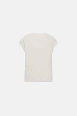CAMISETA RUSTICA ESCOTE REDONDO / Gris claro