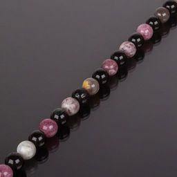 Бусины для украшний из Турмалина микс (54 бусины) 39 см