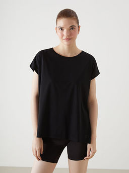 Bisiklet Yaka Oversize Kad?n Spor Ti??rt