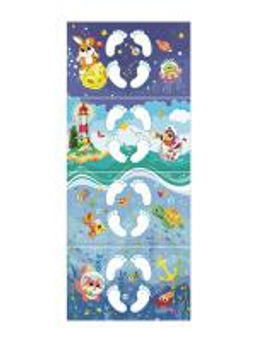 VAL PT-B614-F Коврик дет гимнастич Топоножка, 60*144 см, 4 блока, цвет синий, ДОМАШНИЕ ЖИВОТНЫЕ, шт