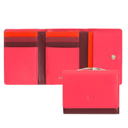 Итальянский женский кожаный кошелек DuDu серии Corsica | малиновый