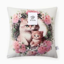 Подушка декоративная Этель. Мамино тепло, 40?40 см, велюр