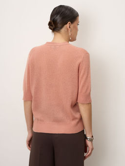 Кардиган женский из кашемира 4298 розовый