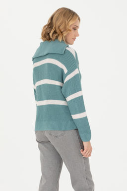 U. S. Polo Assn Женский мятный свитер с v-образным вырезом - U.s. polo assn фото 19