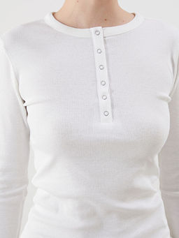 Bisiklet Yaka Dokulu Kad?n Body