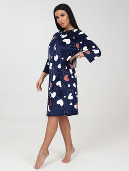 254 ХАЛАТ ЖЕНСКИЙ (Сердца коралл) - А-дина фото 4