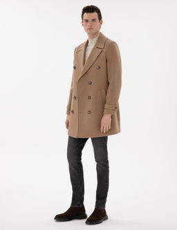 Bej Ex. Slim Fit Ka_e Kaban - Pierre cardin фото 4