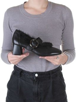 03-N18116P-2 BLACK Полуботинки женские (натуральная кожа) - Фабричный китай фото 2