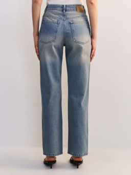 Джинсы прямого фита с высокой посадкой регулярной длины ZR2604092315-102 / Zarina