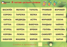 Технологии Буракова. Магнитные игры. Я читаю целым словом.