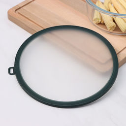 Вакуумная крышка для посуды Доляна, d=22,5 см, цвет зелёный  фото 10