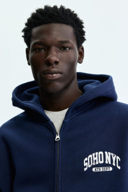 Chaqueta sudadera con estampado Oversized Fit - H&m фото 6