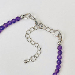 Браслет из Аметиста и Жемчуга 19 см +