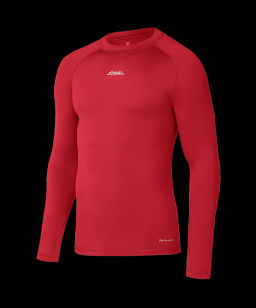 Джемпер компрессионный утепленный JOGEL CAMP PerFormDRY Baselayer Top Warm, красный  фото 2
