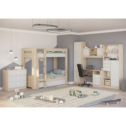 Стол рабочий МИККИ 1200х600х760 Дуб Ривьера/ Пастельный Зеленый - Simaland фото 4