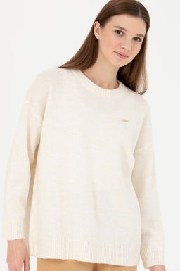 Женский свитер цвета экрю - U.s. polo assn фото 10