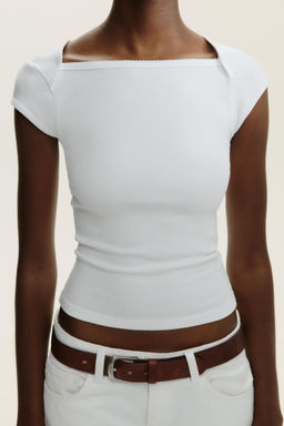 COTTON MODAL T-SHIRT - Zara фото 25
