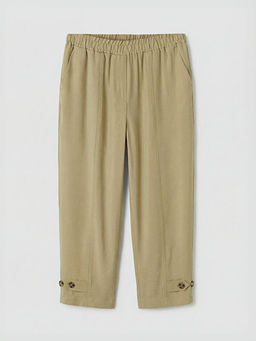 Beli Lastikli Modal Kar???ml? Kad?n Pantolon