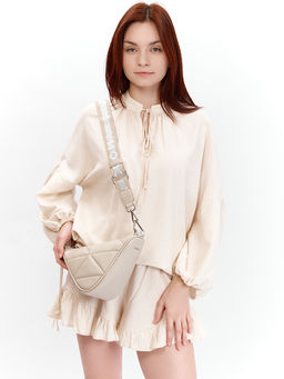 LACCOMA сумка Багира-Ф826-серый эко кожа хлопок  фото 8