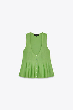 KNIT PEPLUM TOP - Zara фото 15