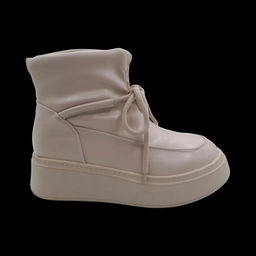 Ботинки на меху D320-12 бежевые