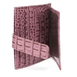 Визитница-кардхолдер Croco-ВК-206 н/к, 1отд, 12карм, ирис кайман (252) 238646  фото 3