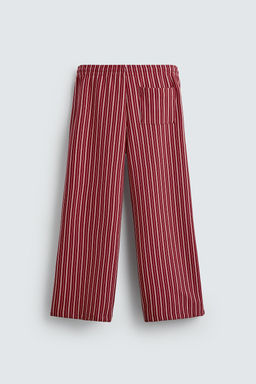 STRIPED RELAXED FIT TROUSERS - Zara фото 7